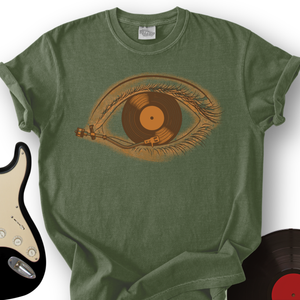 Eye with Vinyl Record T-Shirt