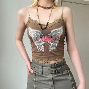 Fairy Grunge Angel Wings Top