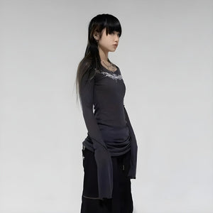 Grunge Barbed Wire Top