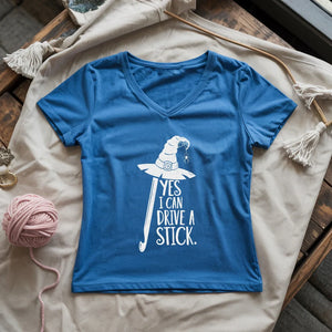 I Can Drive A Stick Lady V-neck