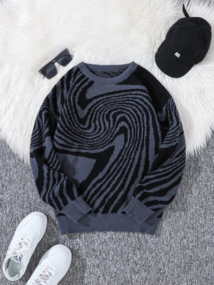 Spiral Pullover Sweater