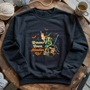 Broom Down, Needles Up Sweatshirt