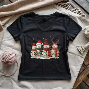 Yarny Snow Crew Lady V-neck