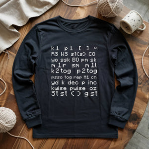 Knitting Code Long Sleeve T-shirt