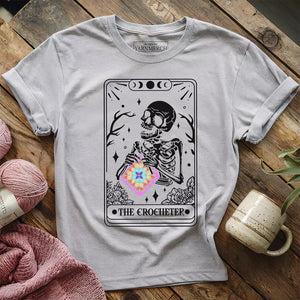 Skeleton Crocheter Tarot T-shirt