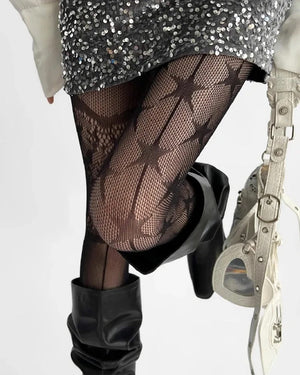 Star Girl Patterned Tights