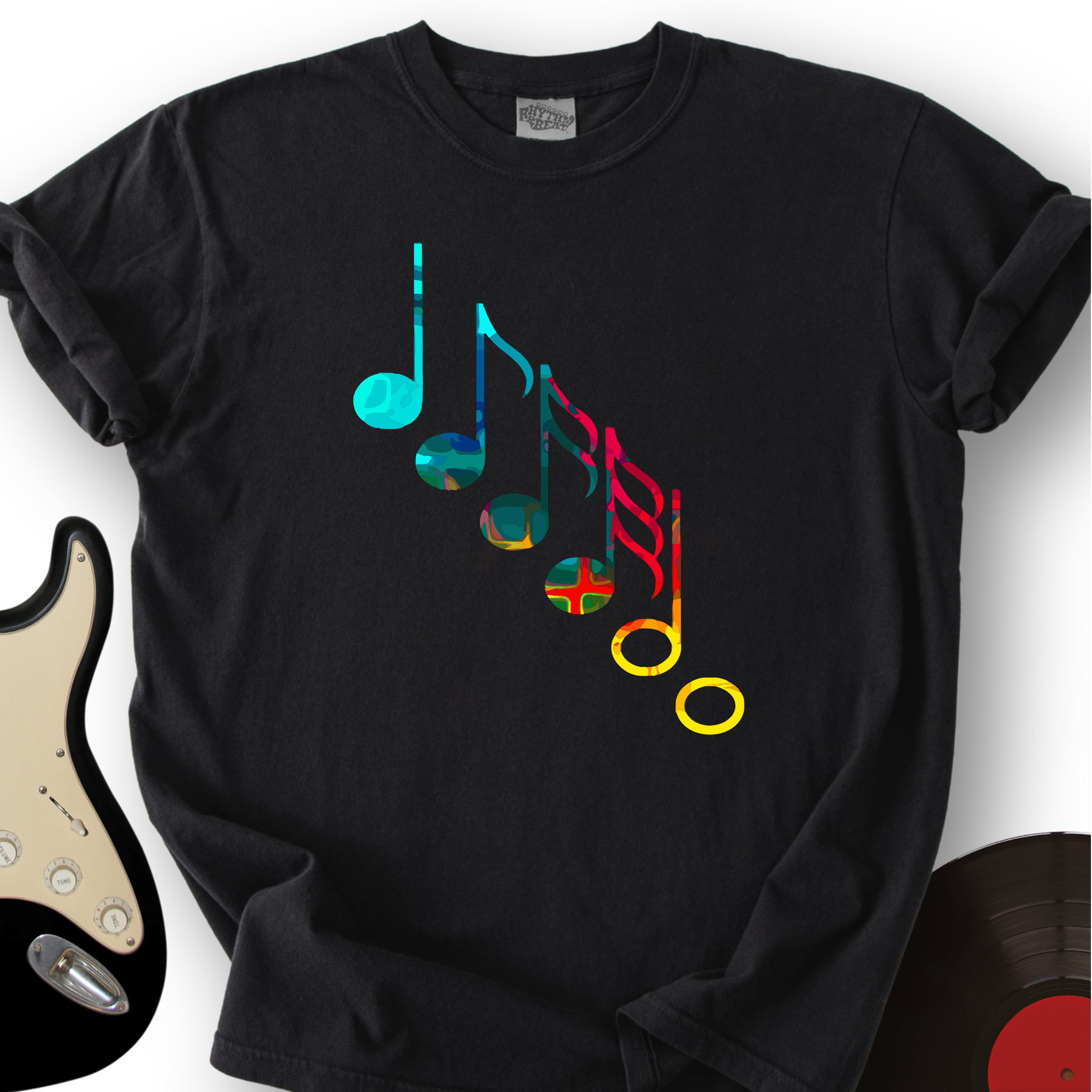 Colorful Music Notes T-Shirt