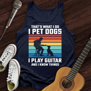 I Pet Dogs With Guitar Unisex Tank Top