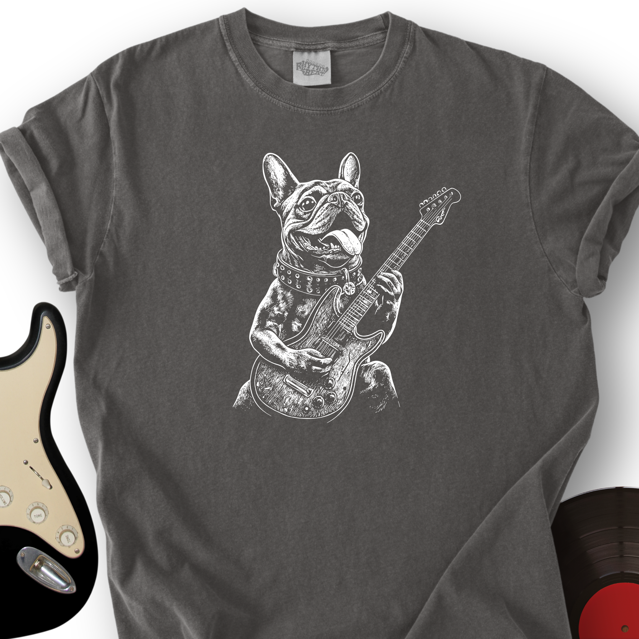French Bulldog Guitar T-Shirt