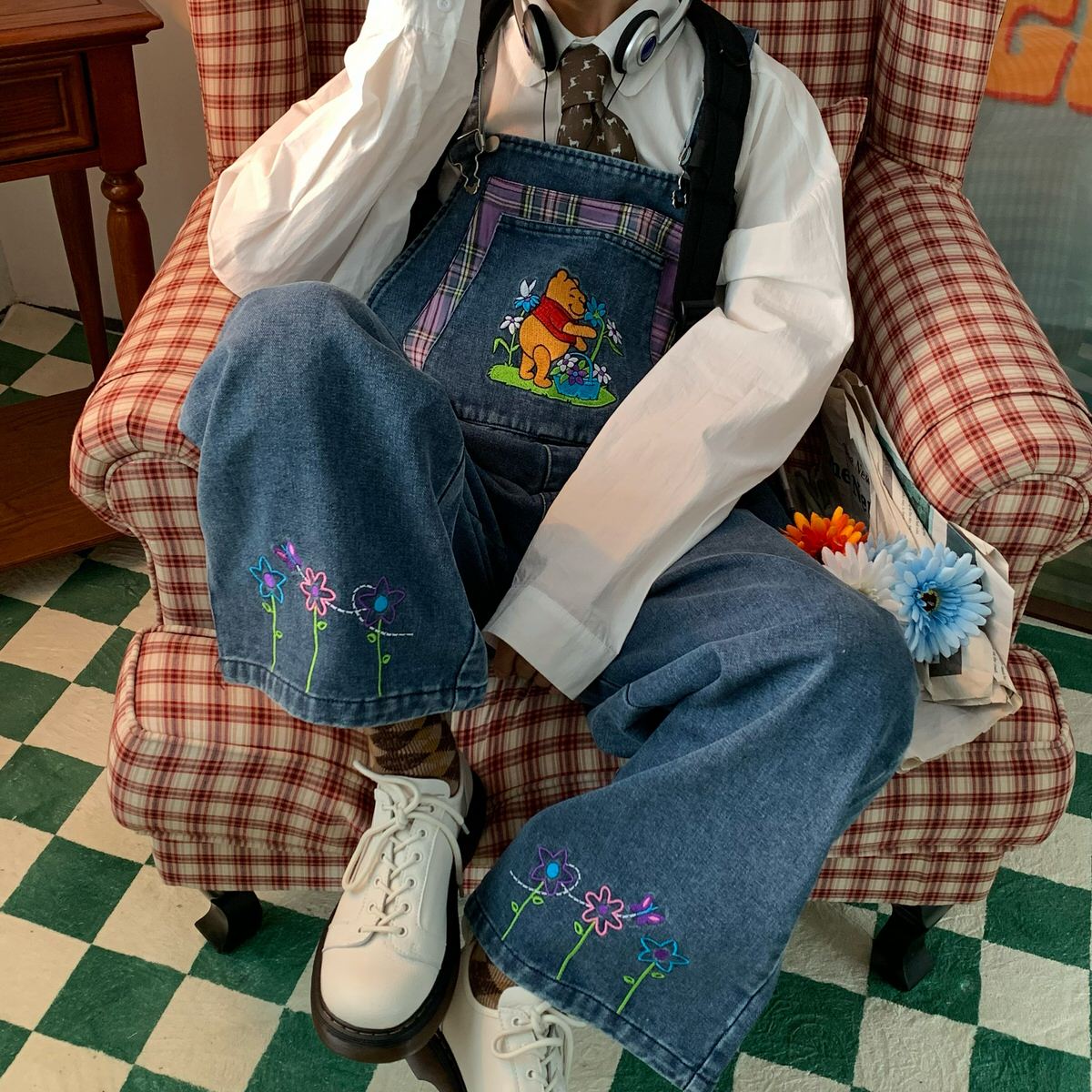90's Kids Cartoon Overalls