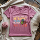 Retirement Plan Lady V-neck