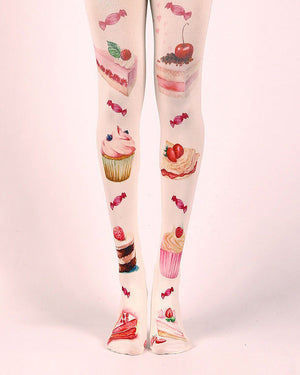 Cake Print Tights