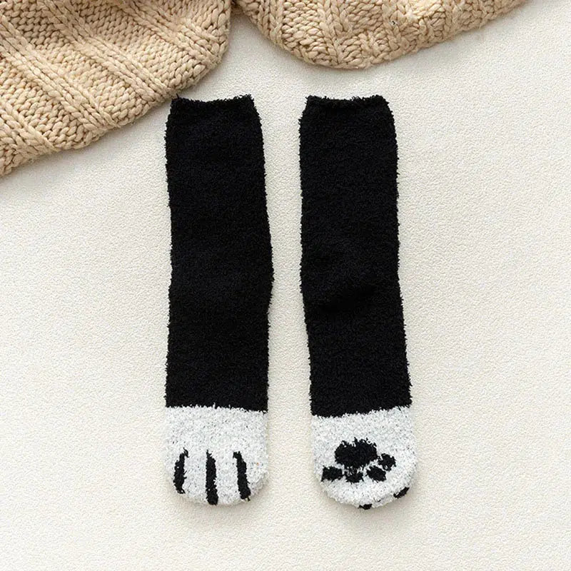 Cat Paw Plush Socks