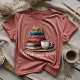 Coffee Yarn Books T-shirt