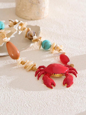 Crab Beaded Necklace