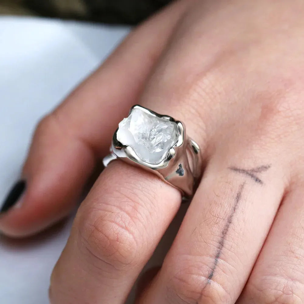 Cyberpunk Crystal Ring