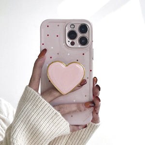Heart Polka Dot iPhone Case