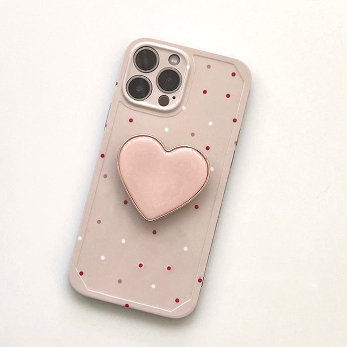 Heart Polka Dot iPhone Case