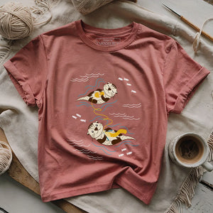 Otterly Knitting Away T-shirt