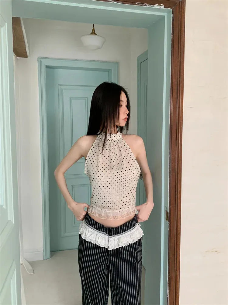 Polka Dot Halter Top
