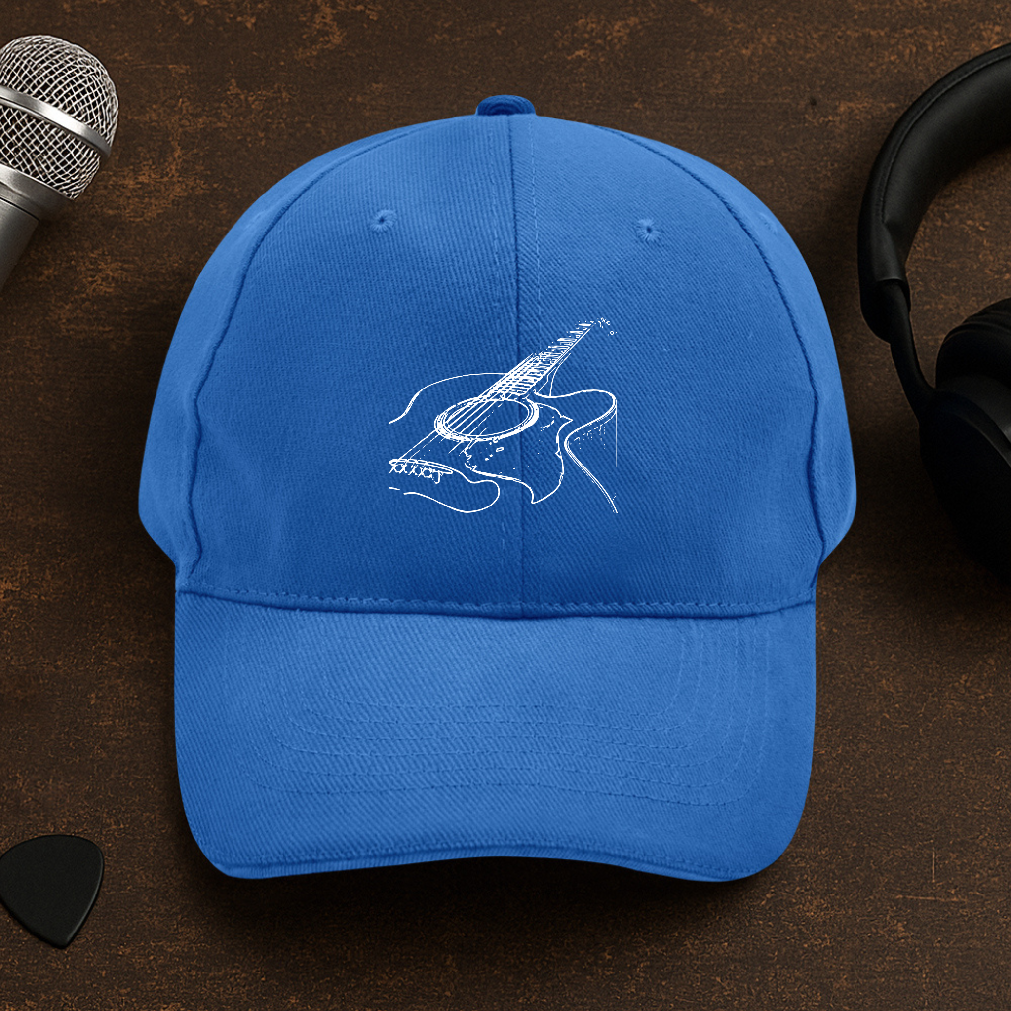 Guitar Sketch Cap
