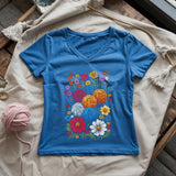 Yarn Bloom Lady V-neck