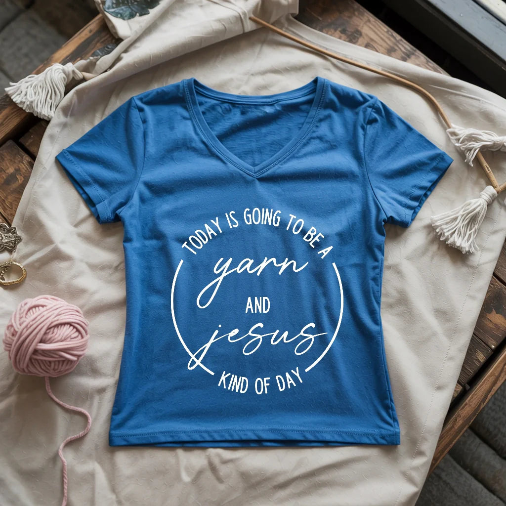 Yarn & Jesus Lady V-neck