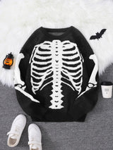 Skeleton Pullover Sweater