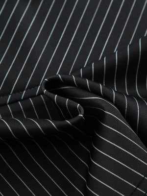 Striped Office Mini Skirt