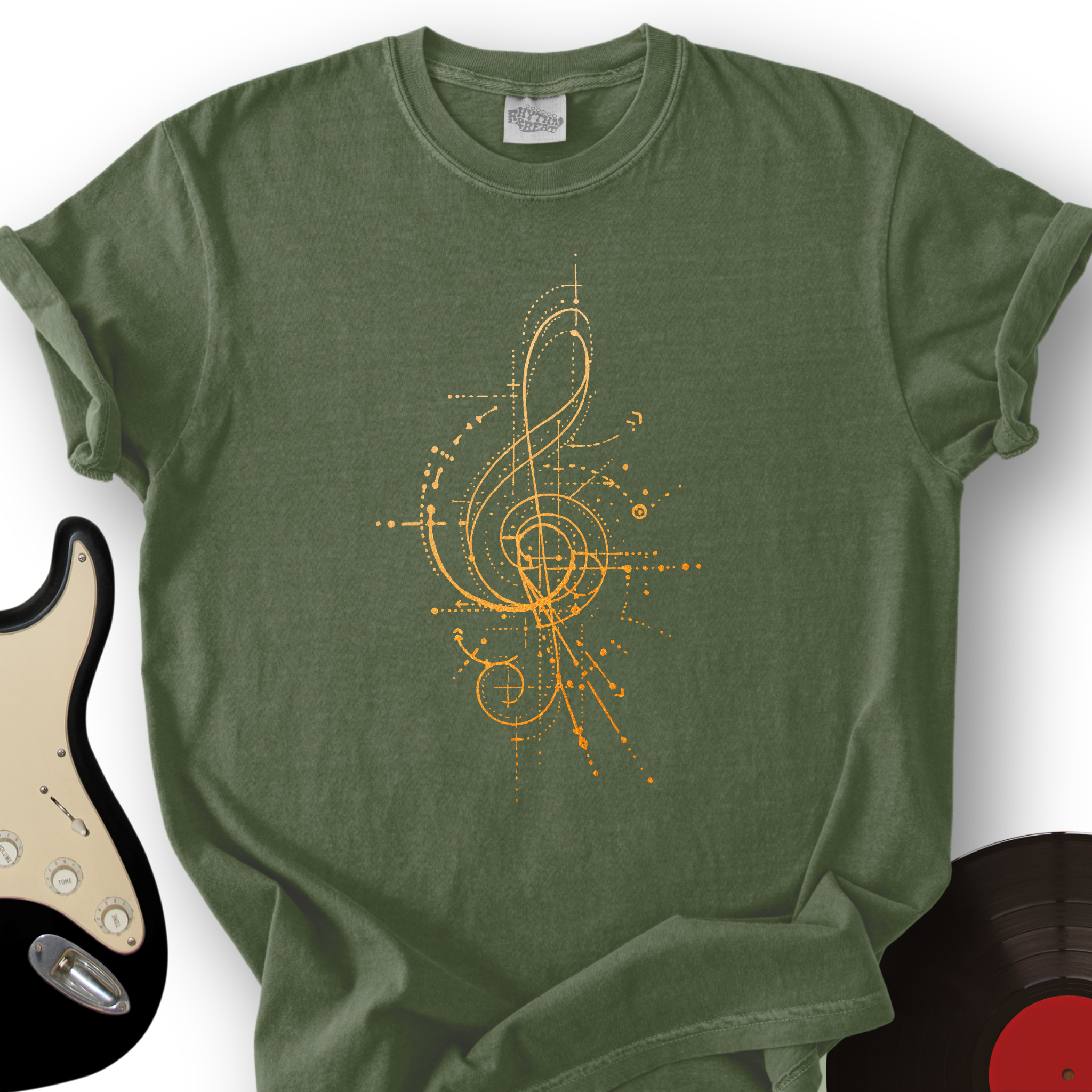 Abstract Treble Clef T-Shirt