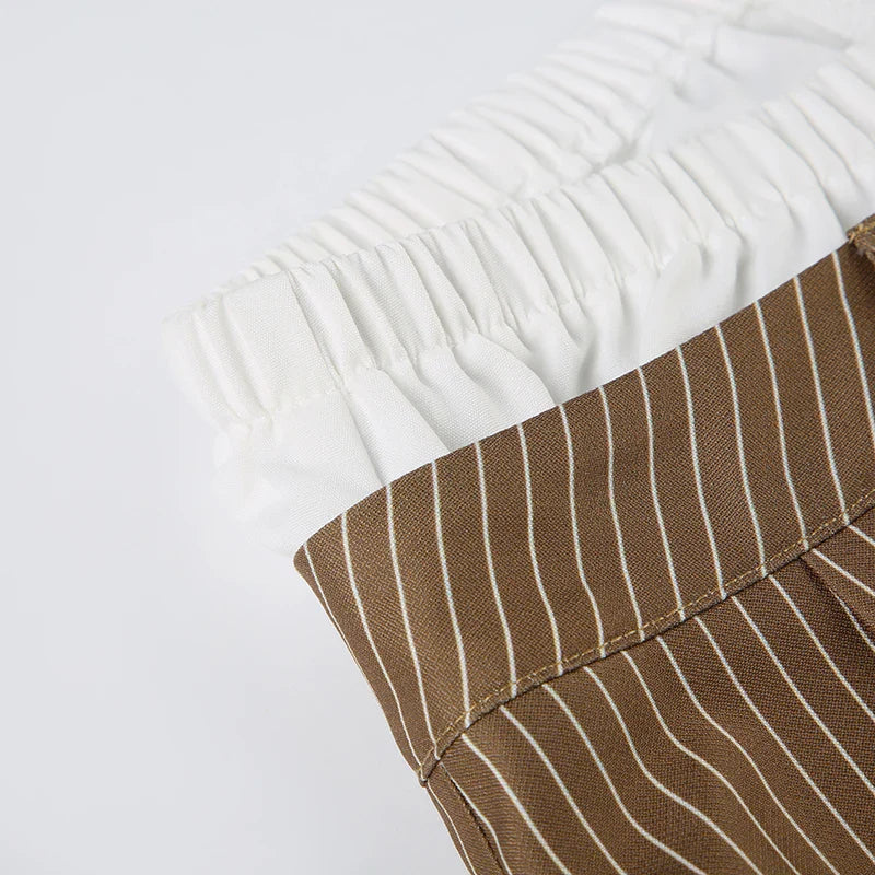 Y2K Pinstripe Baggy Pants