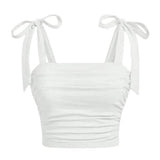 Soft Girl Bow Ties Top