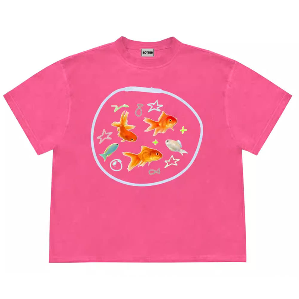 Aesthetic Goldfish Graphic T-Shirt