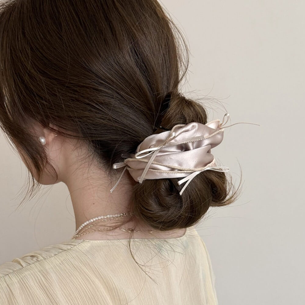 Balletcore Satin Scrunchie