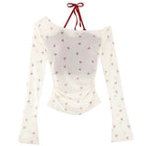 Balletcore Aesthetic Bow Mesh Top