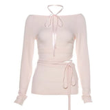 Balletcore Aesthetic Long Sleeve Top