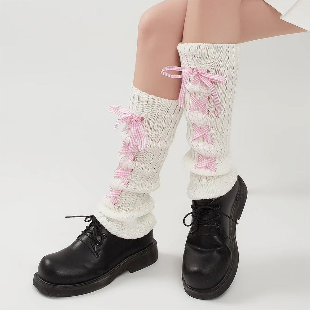 Balletcore Ribbon Leg Warmers