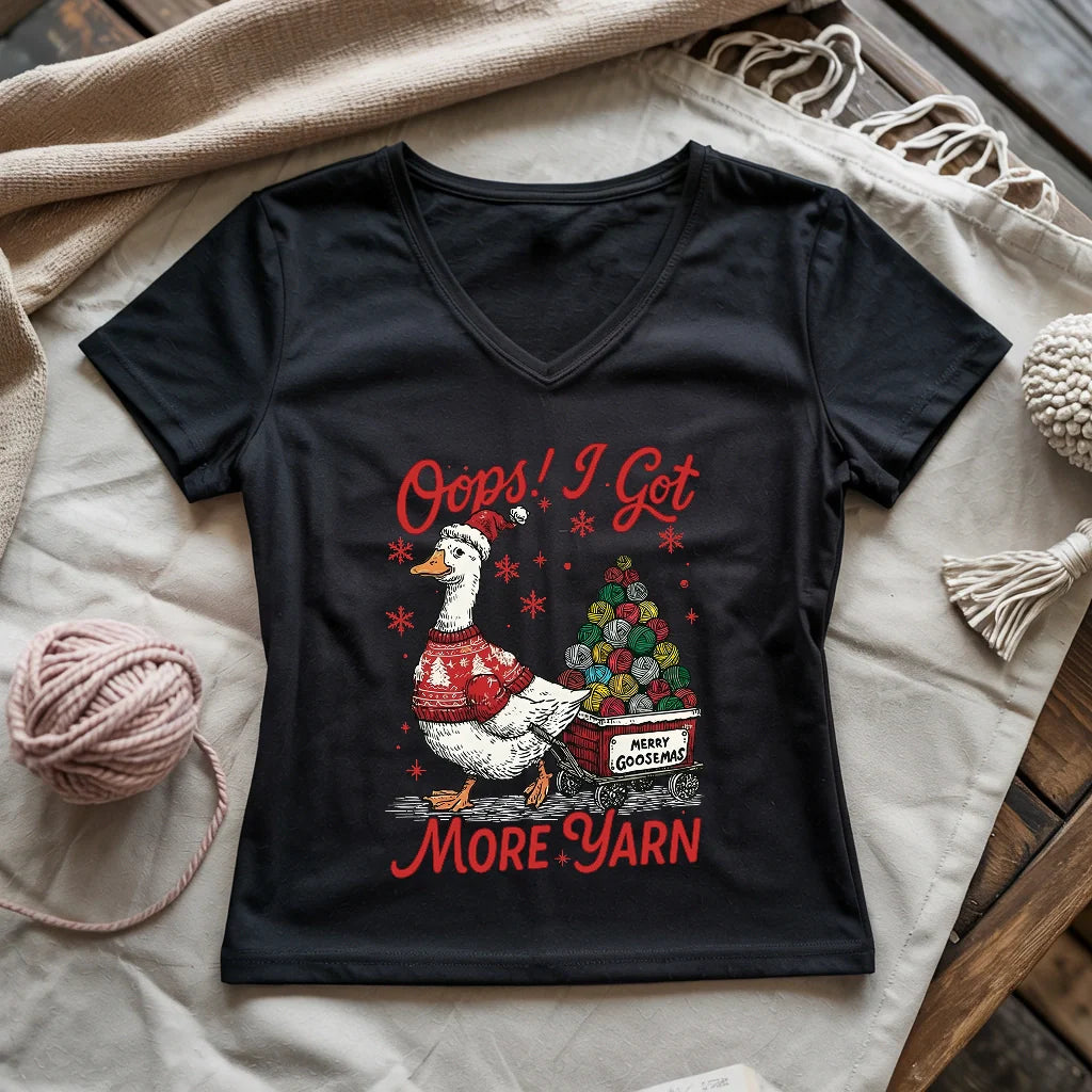 I Got More Yarn Lady V-neck