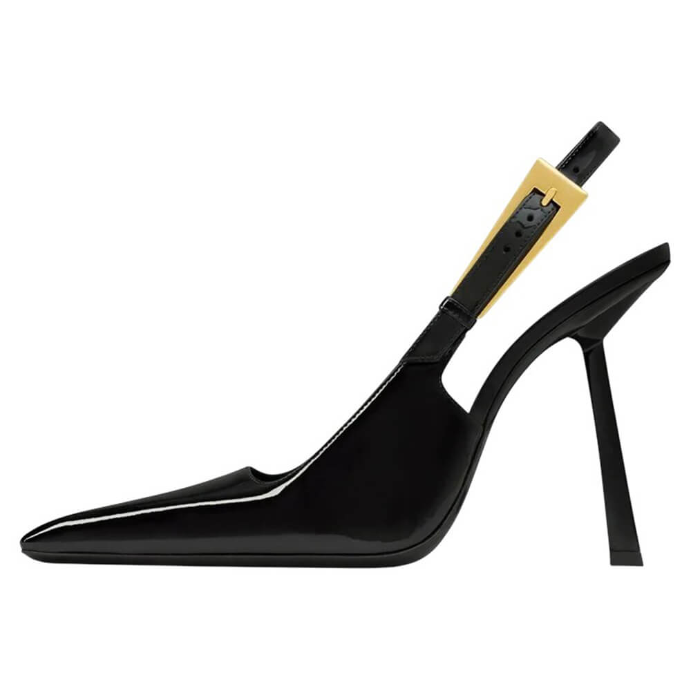 Drama Dealer Pointed Slingback Heels