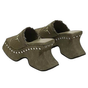 Fairy Grunge Platform Slide Sandals