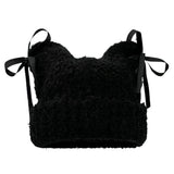 Cat Ear Beanie with Bows