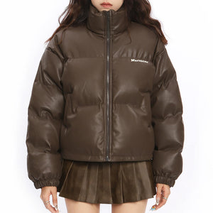 Chocolate Brown Puffer Jacket