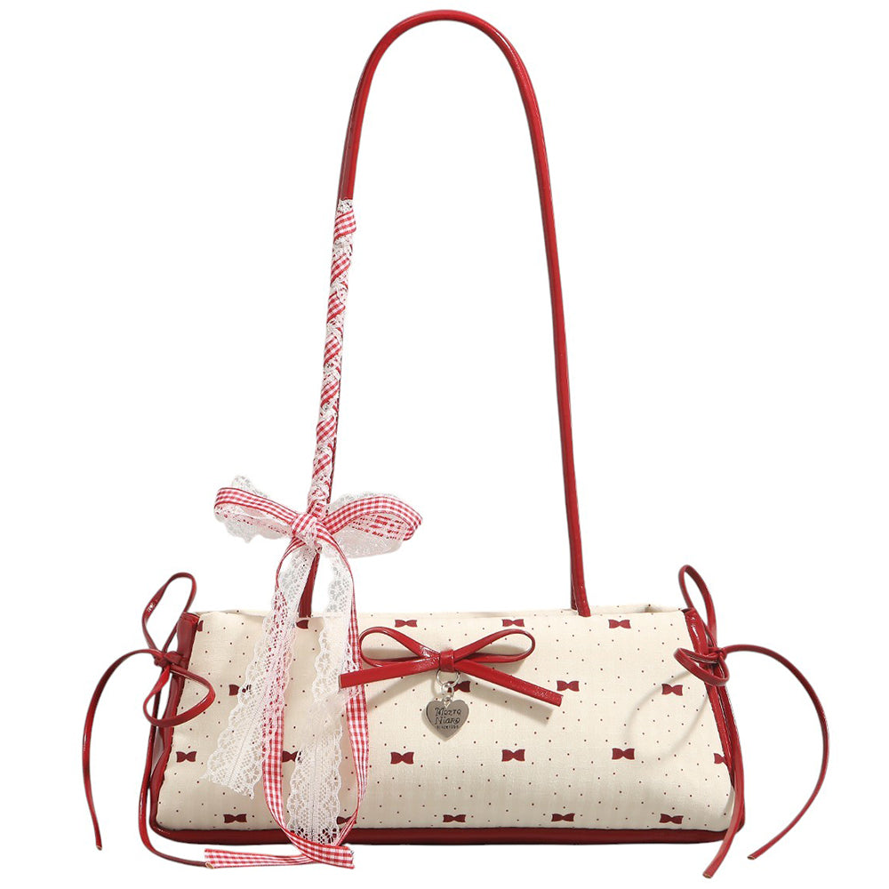 Coquette Charm Bow Shoulder Bag