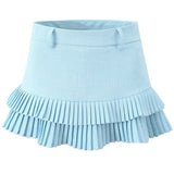 Campus Secrets Double Layer Pleated Skirt