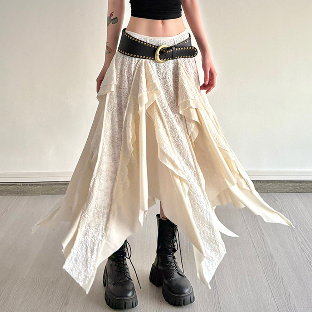 Fairycore Asymmetrical Maxi Skirt