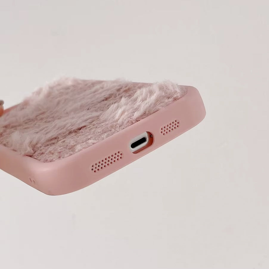 Fuzzy Checkered iPhone Case