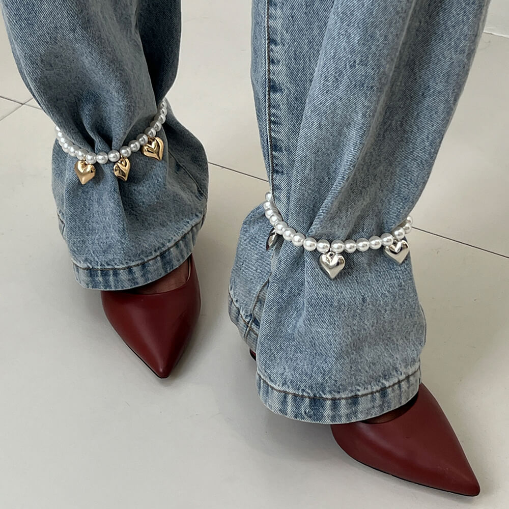 Softie Heart Ankle Bracelets