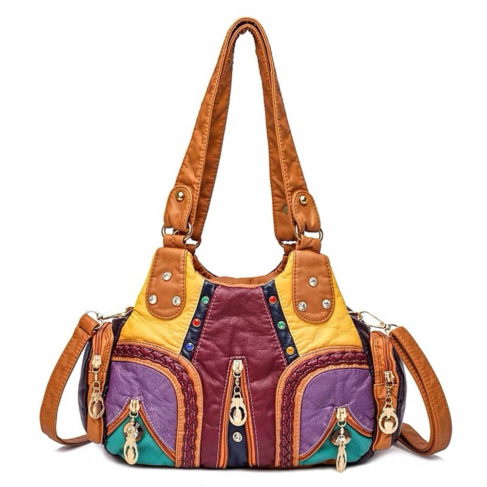 Hippie Aesthetic Patchwork Handbag