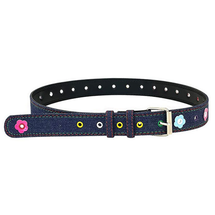 Indie Flower Aesthetic Denim Belt