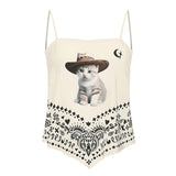 Wild West Kitty Bandana Top